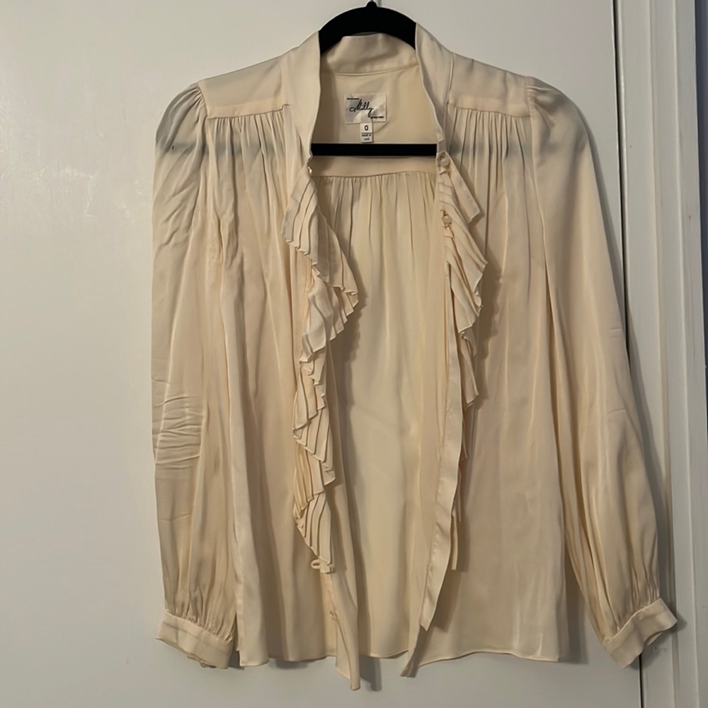 Milly silk dress shirt